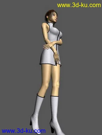 3D打印模型带骨骼的漂亮妹妹的图片