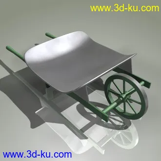 3D打印模型园丁用的手推车的图片