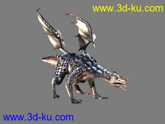 3D打印模型游戏角色飞龙的图片