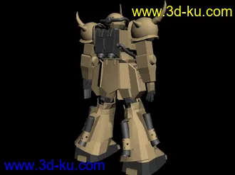 3D打印模型MS 07D GOUF  沙漠型的图片