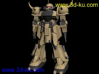 3D打印模型MS 07D GOUF  沙漠型的图片