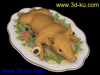 3D打印模型烤乳猪的图片