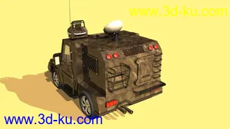 3D打印模型做的一部越野小车的图片