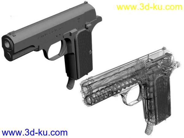 手枪Frommer 37.M两款结构模型的图片1
