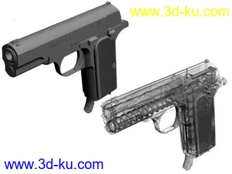 手枪Frommer 37.M两款结构模型的图片