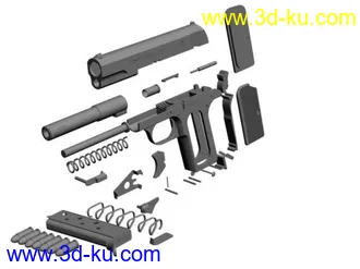 手枪Frommer 37.M两款结构模型的图片