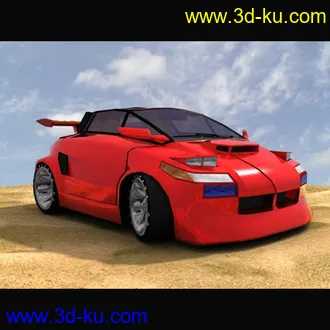 3D打印模型车门垂直打开的炮车的图片