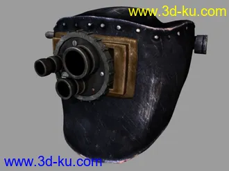 3D打印模型鬼妈妈中的头盔，4边面，带贴图和绑定的。的图片