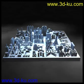 3D打印模型未来城市全景的图片