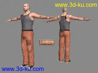 3D打印模型【卡尔共享28】《细胞分裂4：双重间谍》SAM大叔_监狱服装[次世代][法国Ubisoft]的图片
