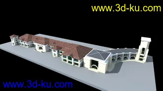 3D打印模型[原创]两层会所的图片