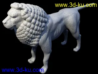 3D打印模型石刻狮子的图片