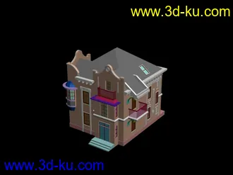 3D打印模型别墅的图片