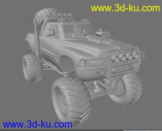 3D打印模型给ELEVEN的越野车的图片