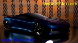 自己的第一个模型【跑车】的图片