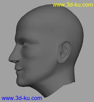 3D打印模型自己原创的人头，没有参考图片的图片