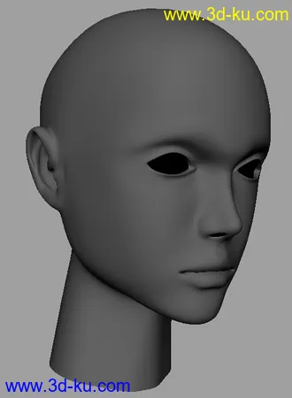 3D打印模型一只人头~的图片