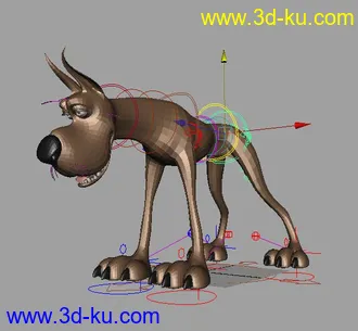 3D打印模型国外电影御用  绑定狗的图片