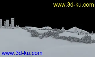 3D打印模型机械基地白模.....收藏的赶紧了 有3DS OBJ格式 玛雅也能用的图片