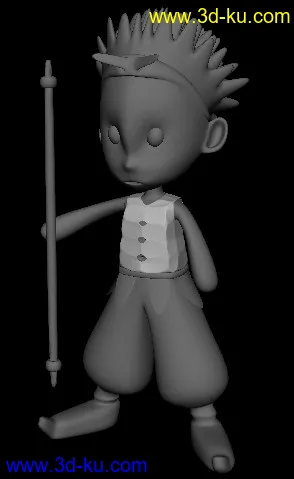 3D打印模型卡通人物一个的图片