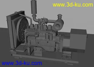 3D打印模型柴油发电机的图片