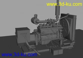 3D打印模型柴油发电机的图片