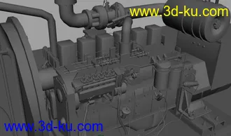 3D打印模型柴油发电机的图片