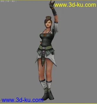 3D打印模型古装女孩 动画的图片