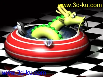 3D打印模型烟缸里的泡泡龙的图片