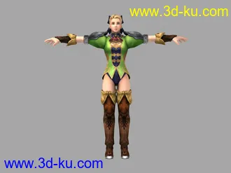 3D打印模型【卡尔共享29】《灵魂力量2》女角色[XBOX游戏机][日本Tecmo]的图片