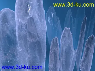 寒气逼人的冰场景3d模型下载的图片
