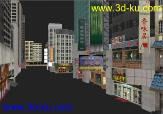 3D打印模型PS2赛车街道马路场景的图片
