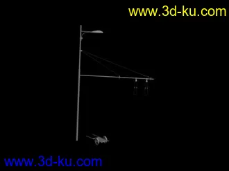 3D打印模型路灯 电车杆 小马车的图片