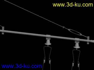 3D打印模型路灯 电车杆 小马车的图片
