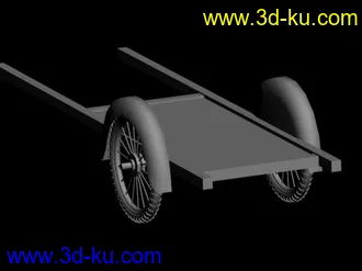 3D打印模型路灯 电车杆 小马车的图片