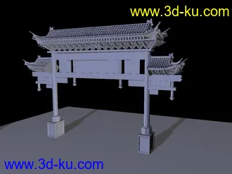 3D打印模型gujian牌楼的图片