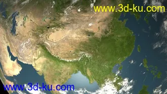 90多M的精细地球模型的图片