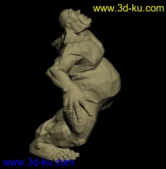 3D打印模型超吊大胖子怪兽！绑好骨骼~带一百多帧动画~~的图片