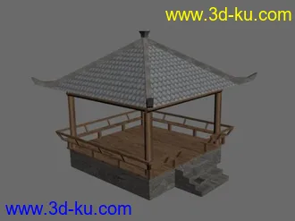 3D打印模型自己做的一个亭子的图片