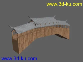 3D打印模型一个廊桥的图片