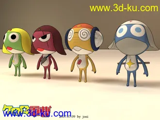 3D打印模型KERORO小队的图片