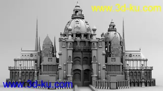 3D打印模型城堡场景的图片