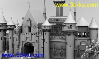 3D打印模型再发一个古代城堡的图片