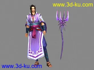 3D打印模型一个新鲜出炉的新网游人物的图片