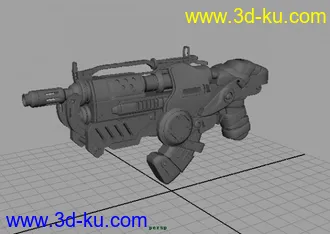 3D打印模型看到的很精细枪的图片