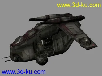 3D打印模型Star Wars - 共和国的武装直升机 Republic Gunship / LAAT + OBJ的图片