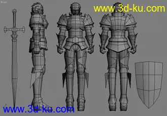 一套游戏模型，模型和贴图不错哦的图片