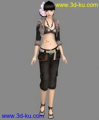 3D打印模型可爱女孩~的图片