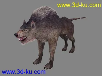 3D打印模型首发拉风写实《狼王 》TGAX1忘记MAX文件抱歉 已经补上的图片