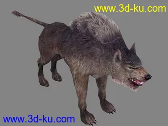 3D打印模型首发拉风写实《狼王 》TGAX1忘记MAX文件抱歉 已经补上的图片